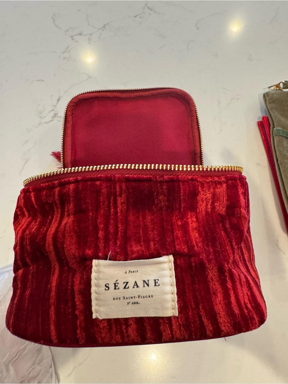 Red Velvet Cosmetic Case - Picture 2 of 6